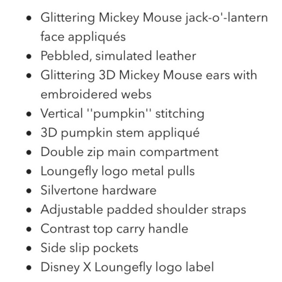 Loungefly Jack-O’-Lantern Backpack - Picture 5 of 7